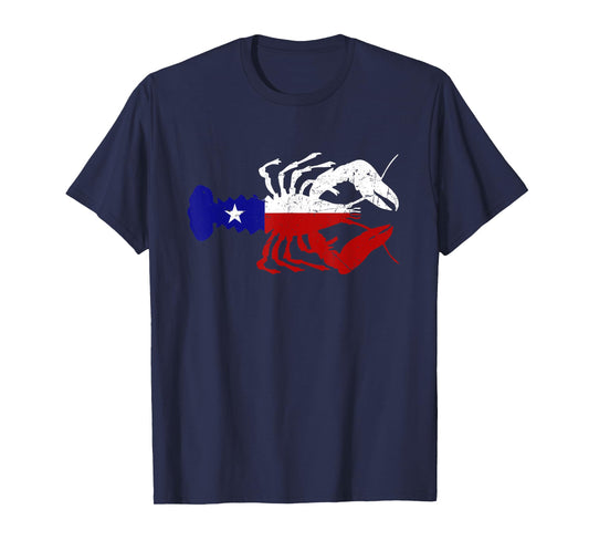 Crawfish Texas Seafood Shellfish Lone Star Southern Food T-Shirt