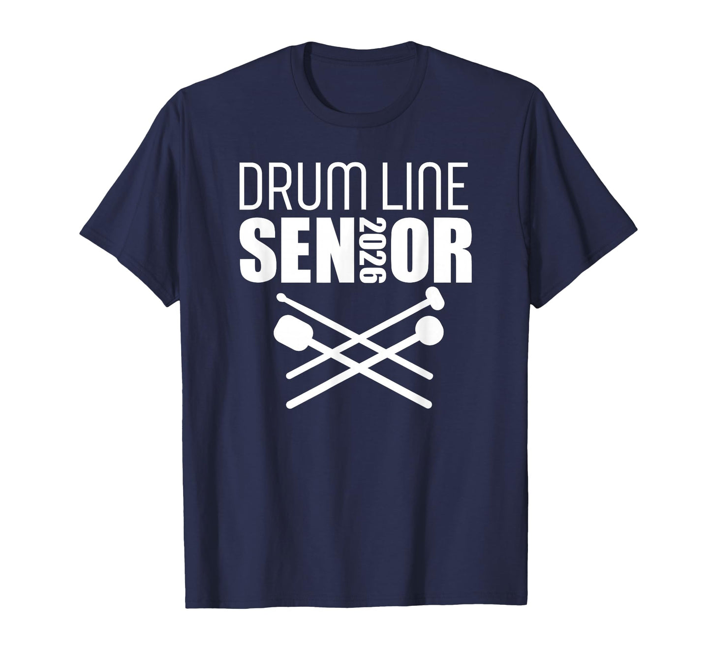 2026 Senior Drum Line Class of 2026 Marching Band T-Shirt