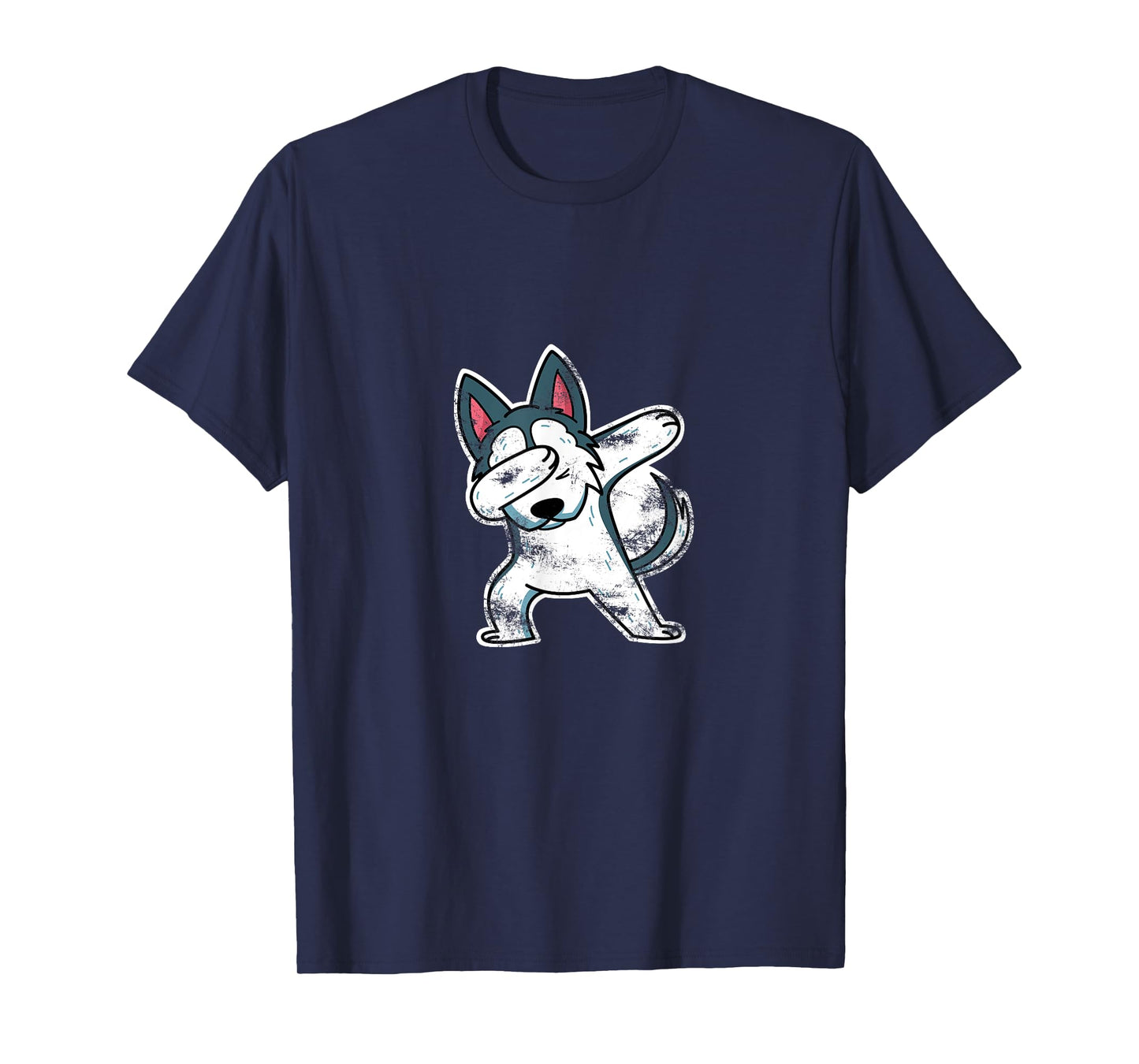 Husky Dog Lover Gift Dabbing Husky T-Shirt for Men Women Kids