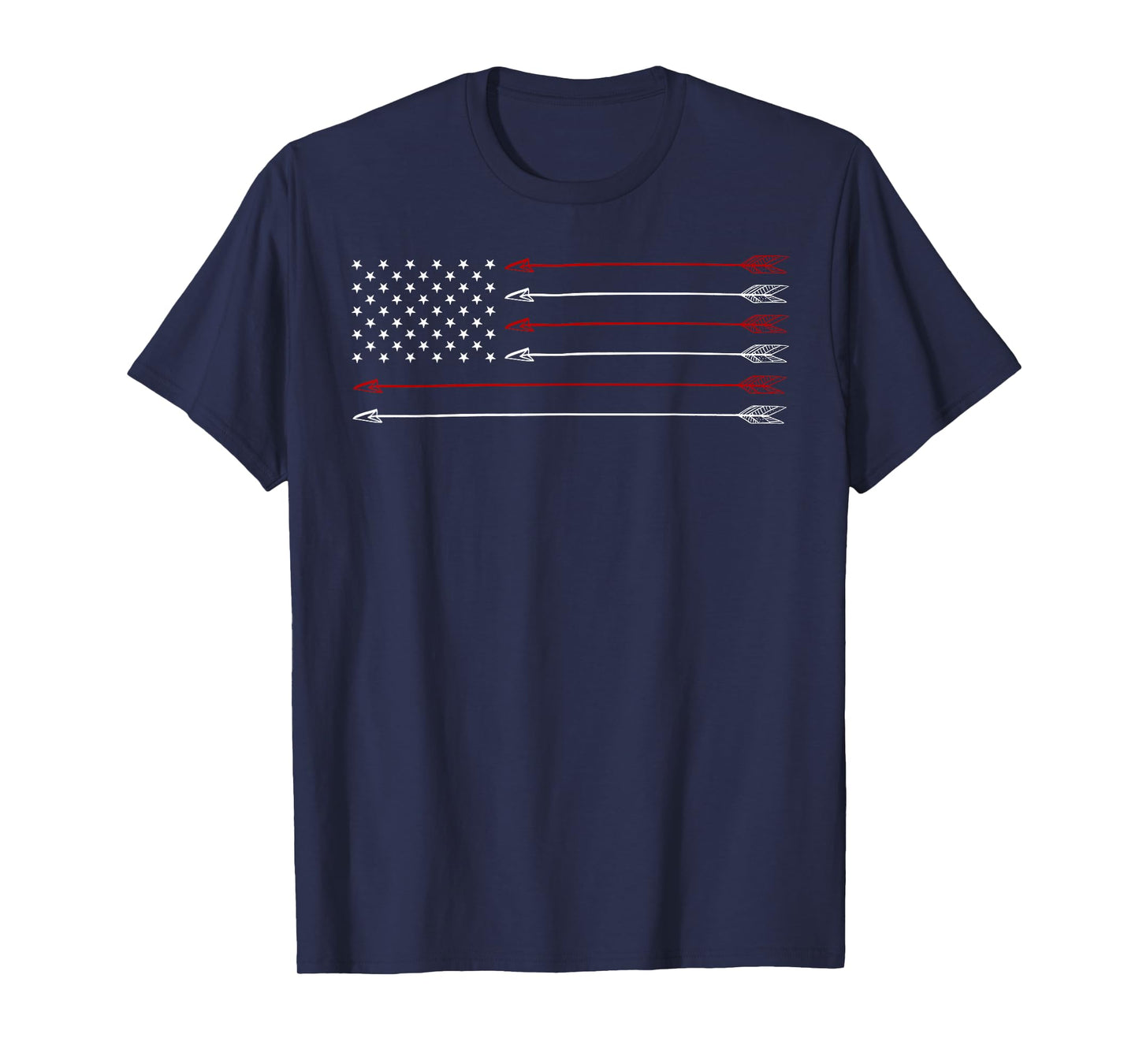 Bow Hunting Shirt Archery Archer USA Flag Men's Hunter Gift T-Shirt