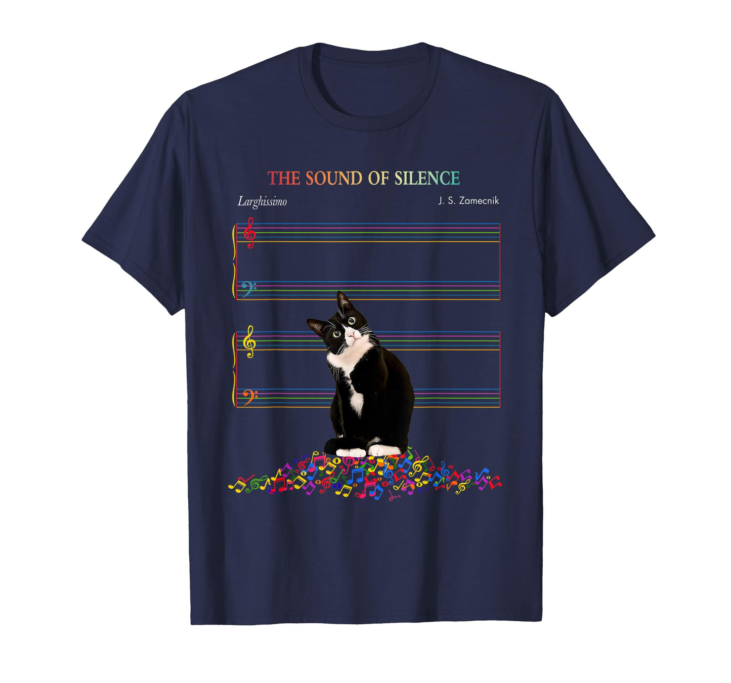 Cute Cat The Sound Of Silence T-Shirt