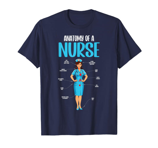 anatomy of a nurse funny nurse students women T-Shirt
