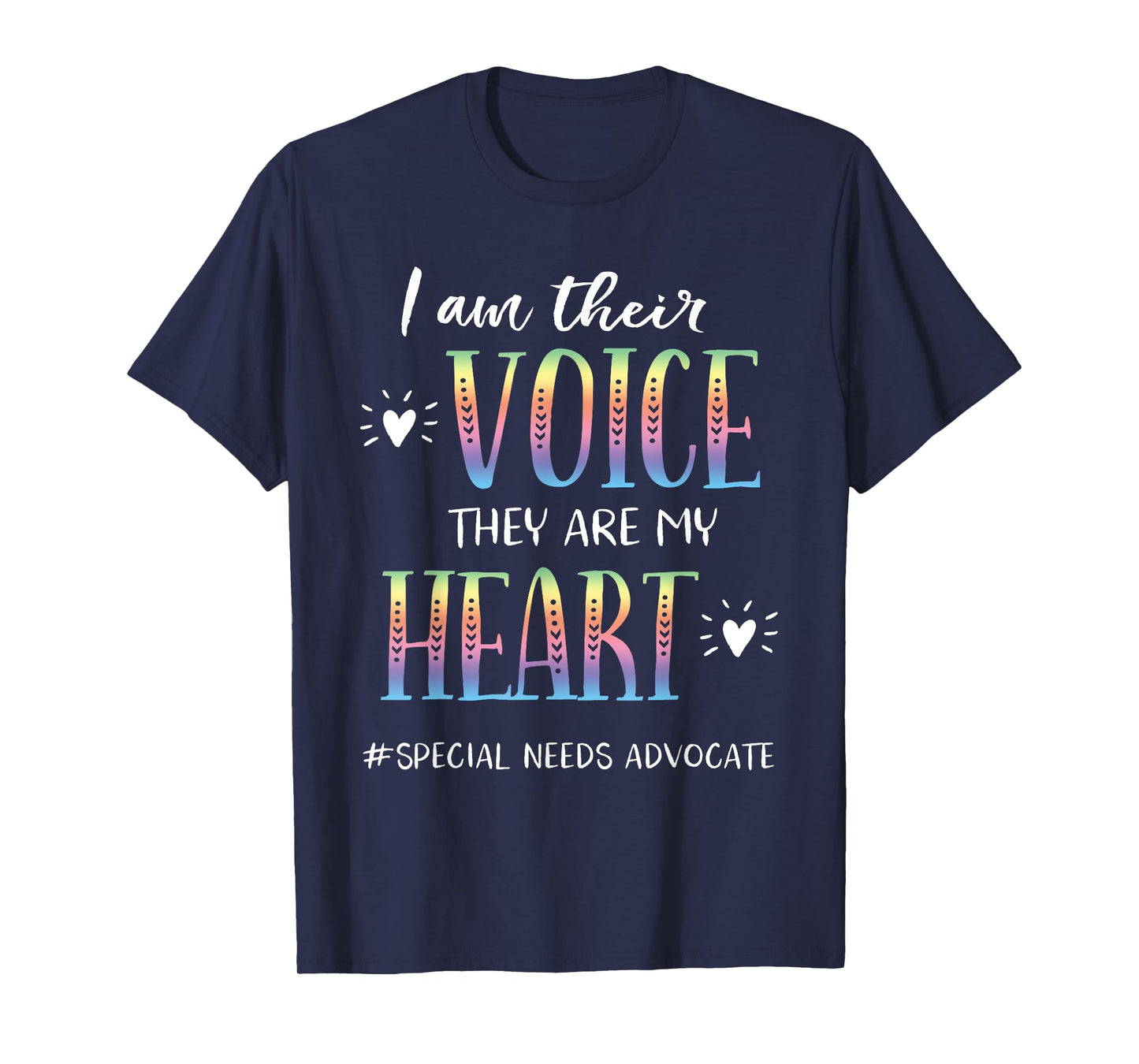 SPED Teacher Special Needs Advocate Gift I Am Their Voice T-Shirt for Men Women