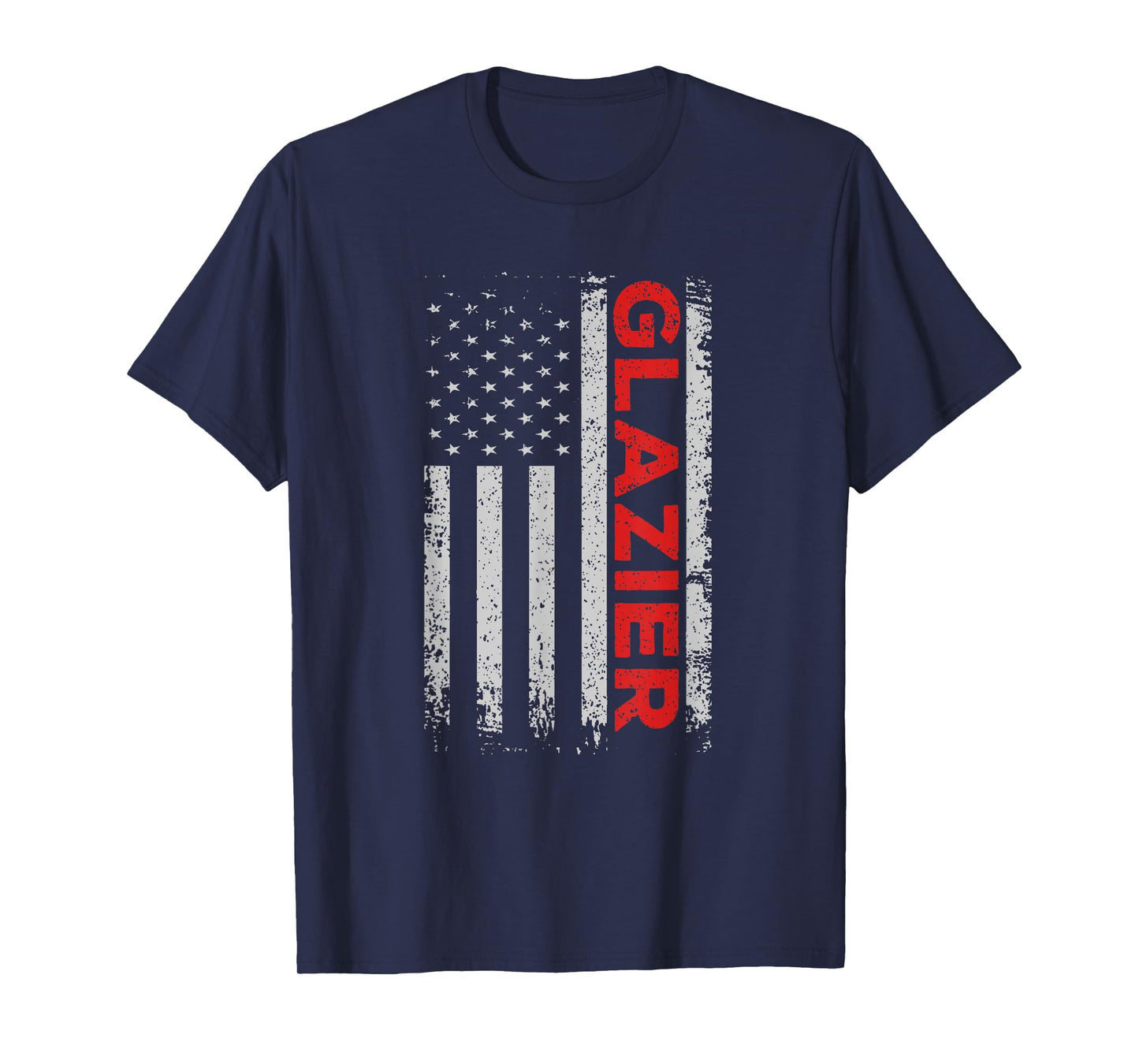 Glazier US Flag T-Shirt Proud Glazier USA Tee Glass Artist T-Shirt