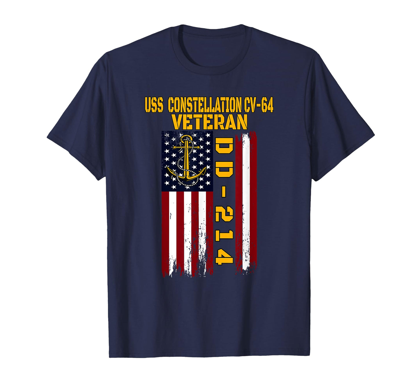 USS Constellation CV-64 Aircraft Carrier Veteran Day Fathers T-Shirt