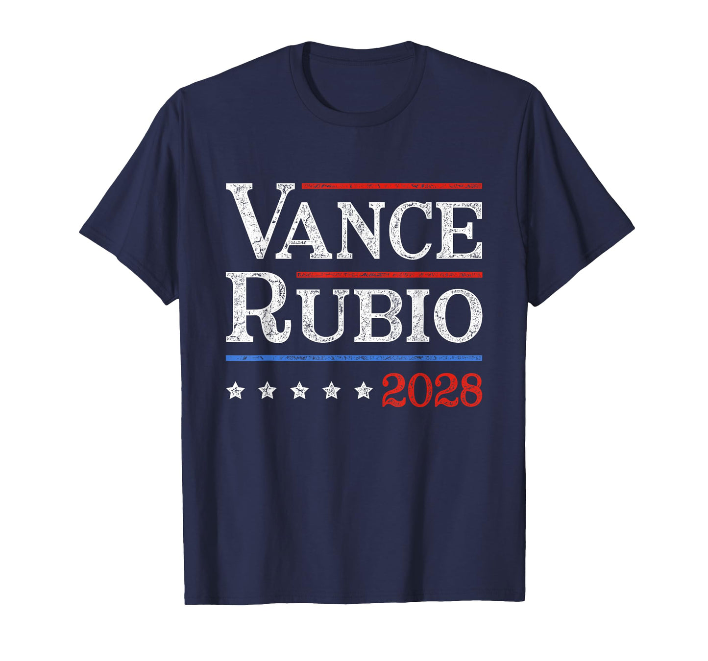 Vance Rubio 2028 J D Vance Marco Rubio President 2028 Funny T-Shirt