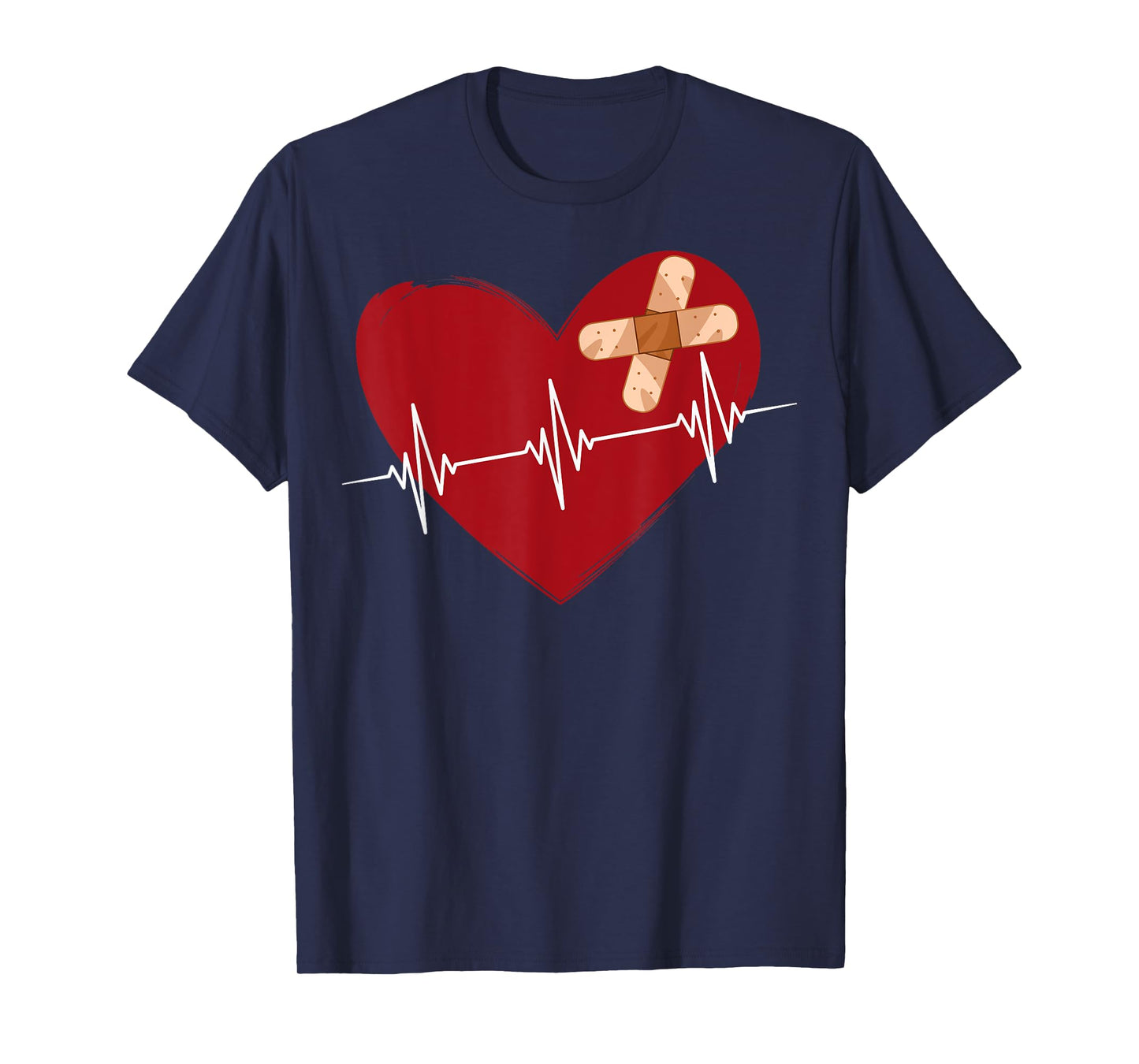 Coronary Diseases Artery Bypass Open Heart Surgery Heartbeat T-Shirt