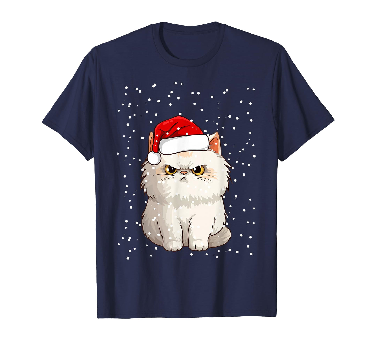Funny Christmas Cat for Grumpy Teen, Girl, Boy, Mom or Dad! T-Shirt