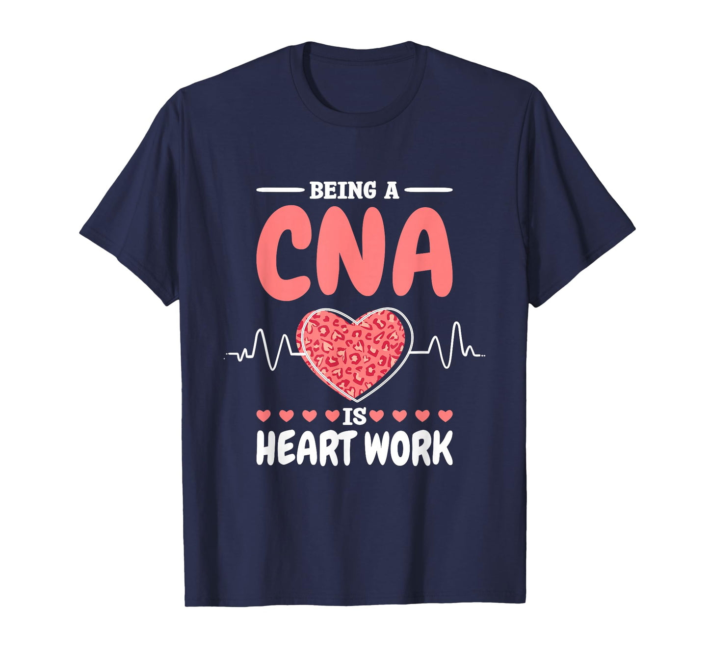 CNA Is A Heartwork Certified Nurse Assistant and RN T-Shirt, Small, Black