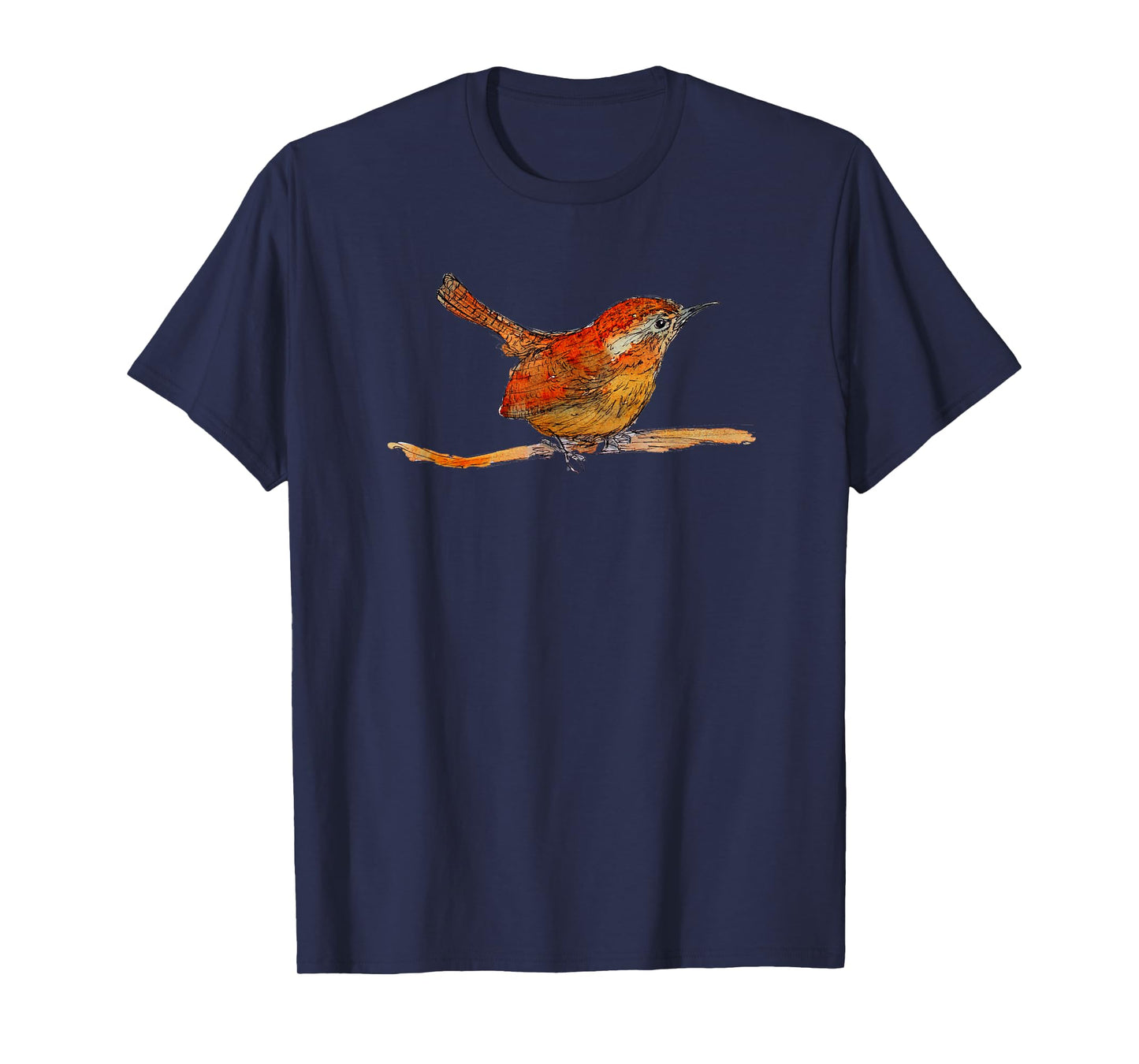 Wren, cute bird watercolour painting T-Shirt