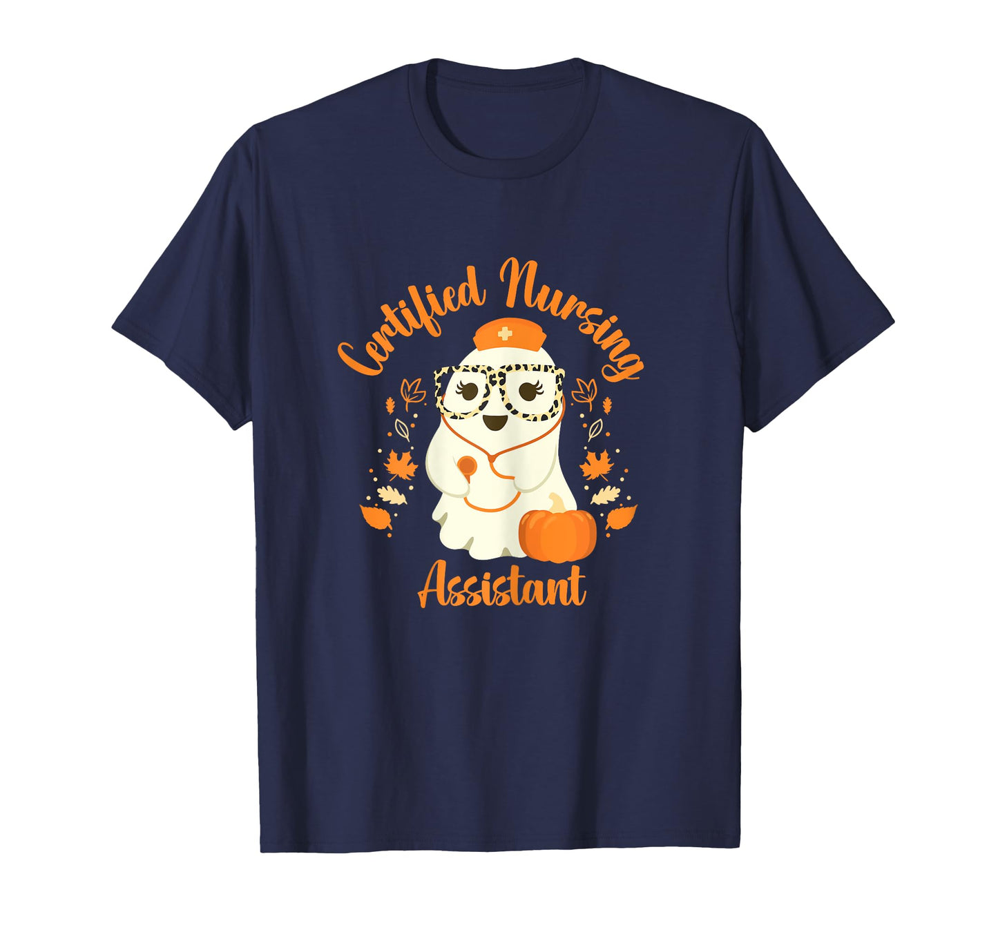 Certified Nursing Assistant CNA Ghost Halloween Nurse T-Shirt