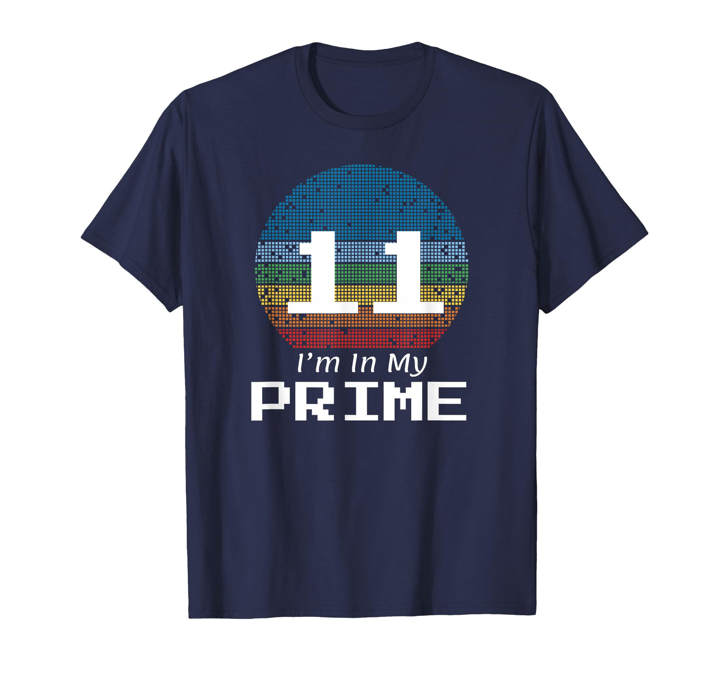 11 Year Old Birthday Prime Number Math T-Shirt