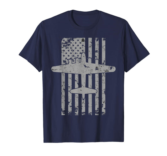 B-17 Flying Fortress WWII Bomber Airplane Pilot T-Shirt T-Shirt