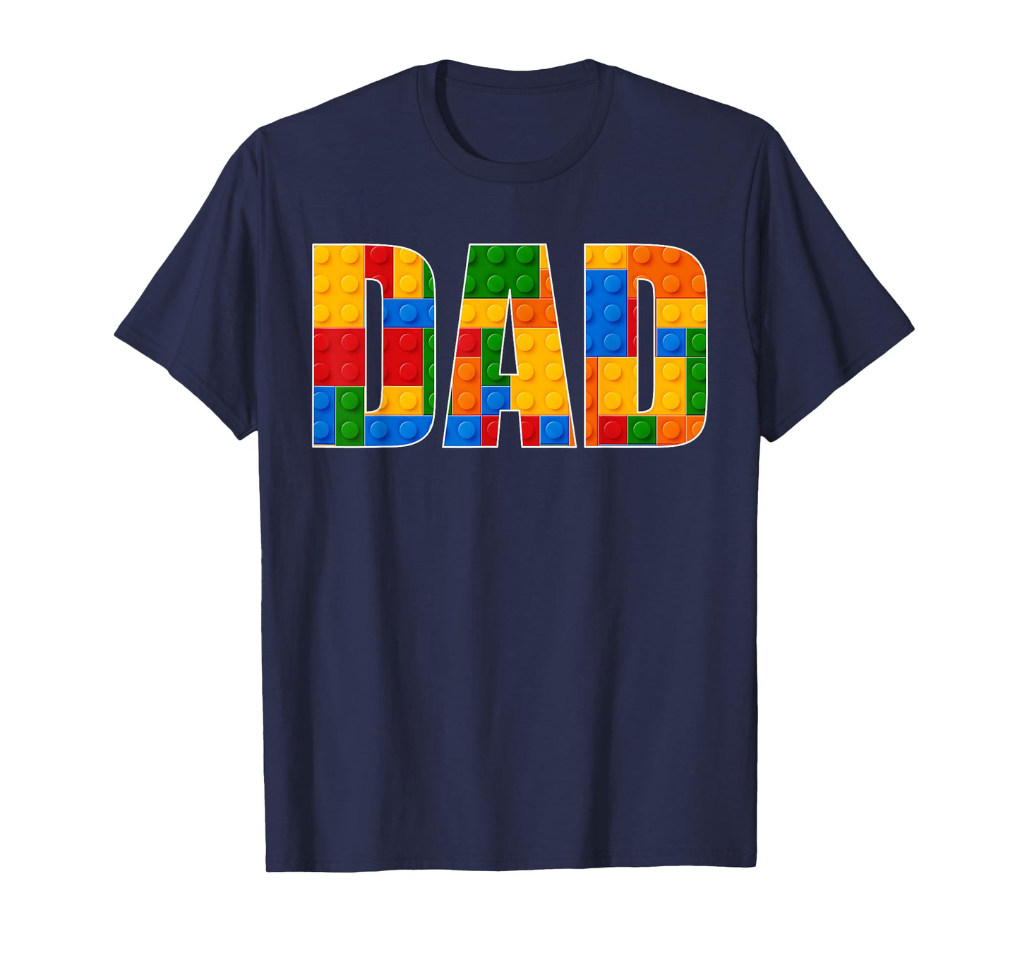 Dad Brick Builder Funny Blocks Master Builder Gifrs Boys T-Shirt