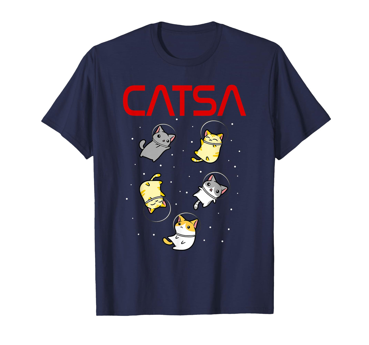 Funny Space Astronaut Cat Gifts Men Women Kids Cats Space T-Shirt