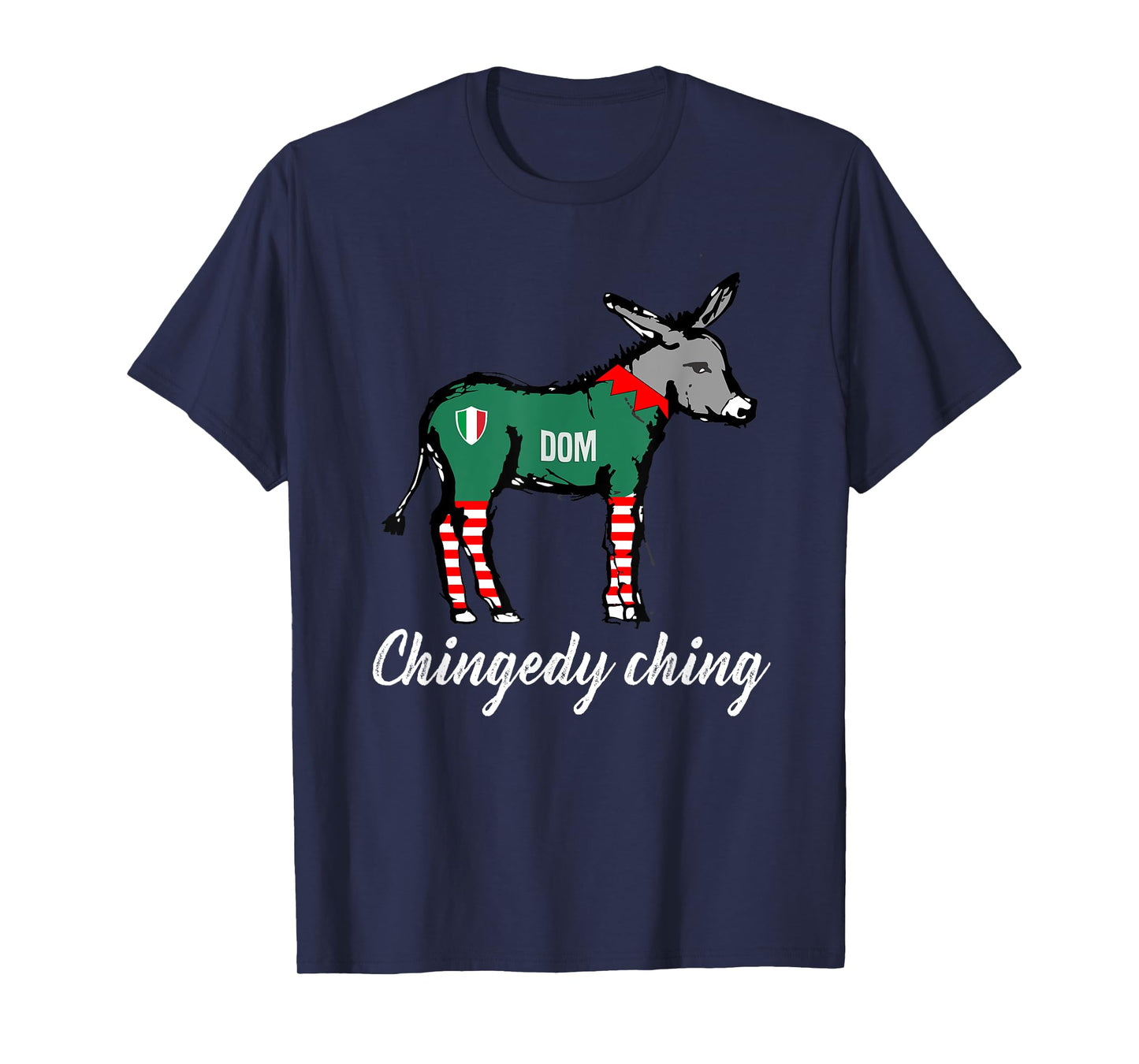 Chingedy Ching Italian Christmas Donkey T Shirt T-Shirt