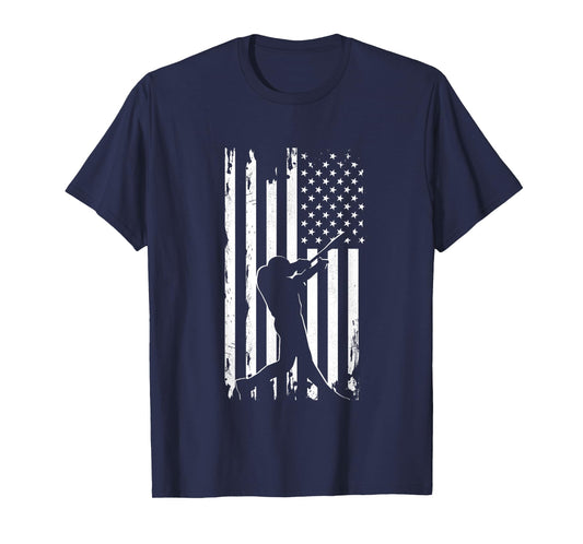 American Flag Baseball Apparel - Baseball T-Shirt