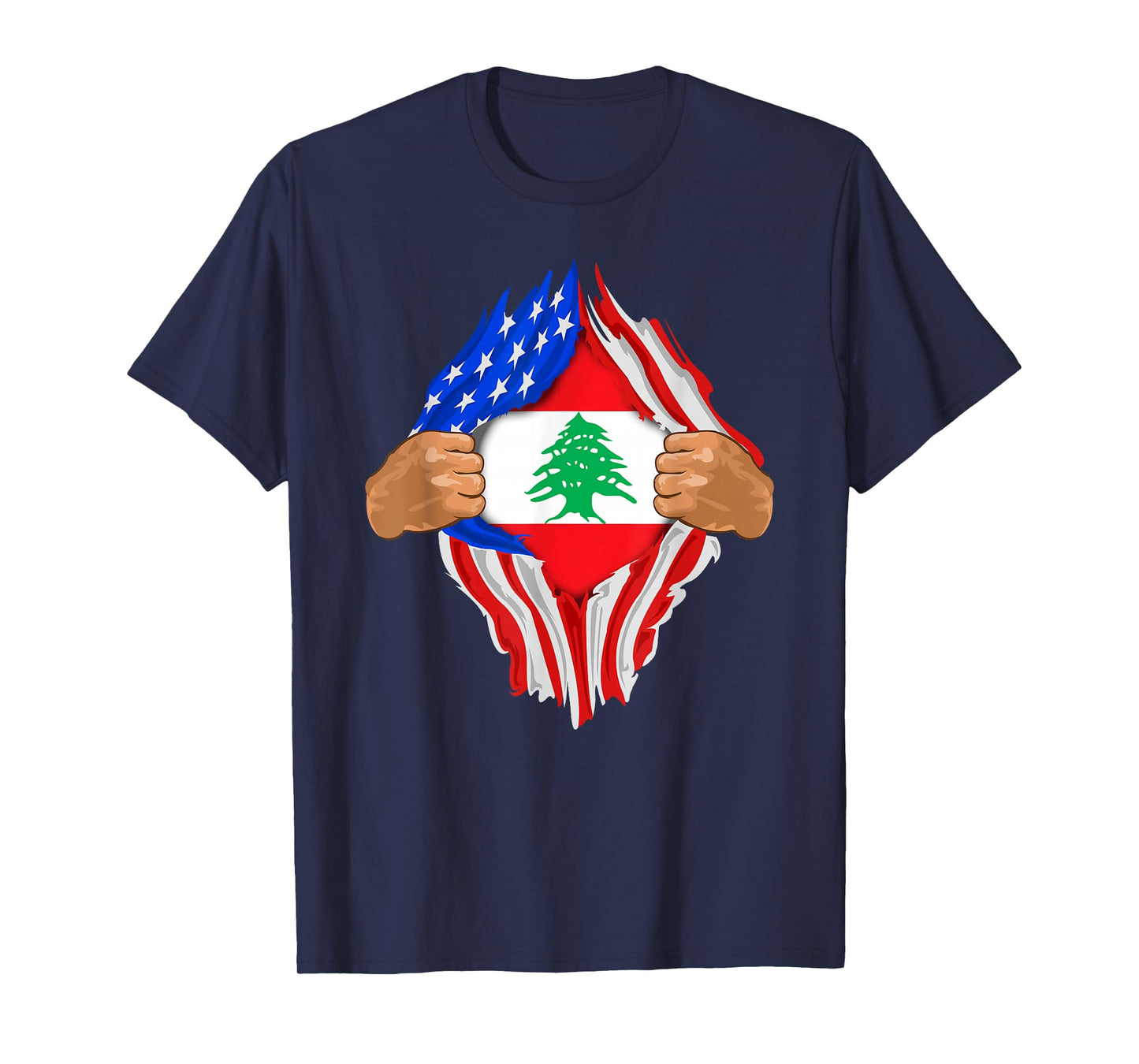 Lebanese Blood Inside Me T-Shirt | Lebanon Flag Gift T-Shirt