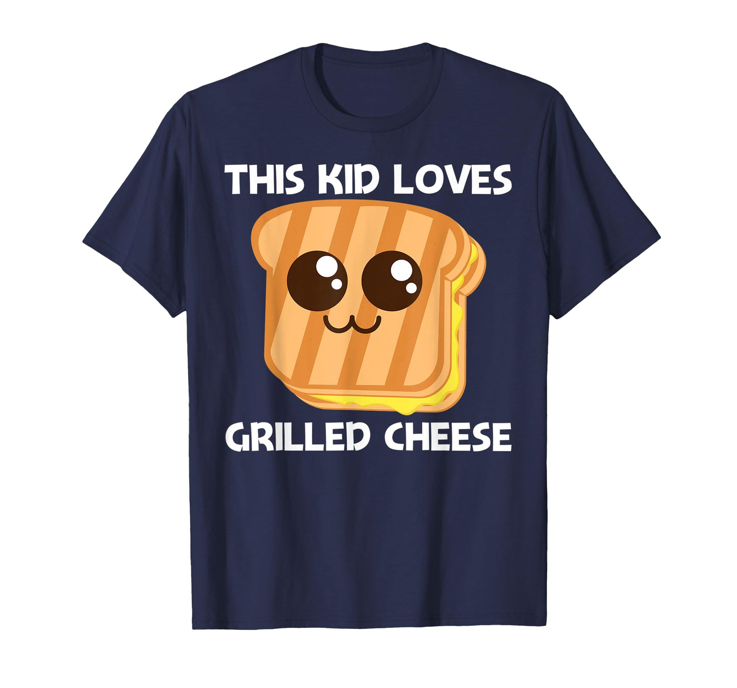 Cute Grilled Cheese Design For Kids Boys Toast Bread Lovers T-Shirt