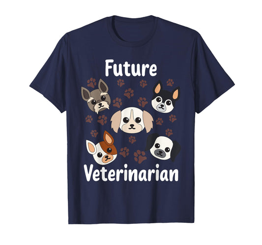 Cool Soon To Be Animal Doctor Boys Girls Funny Future Veterinarian Outfit | Cute Aspiring Vets Kids T-Shirt