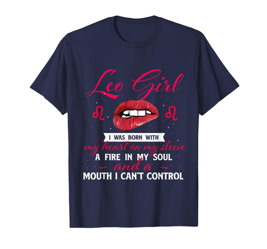 Leo Girl - Horoscope Zodiac Sign Birthday Astrology Symbol T-Shirt