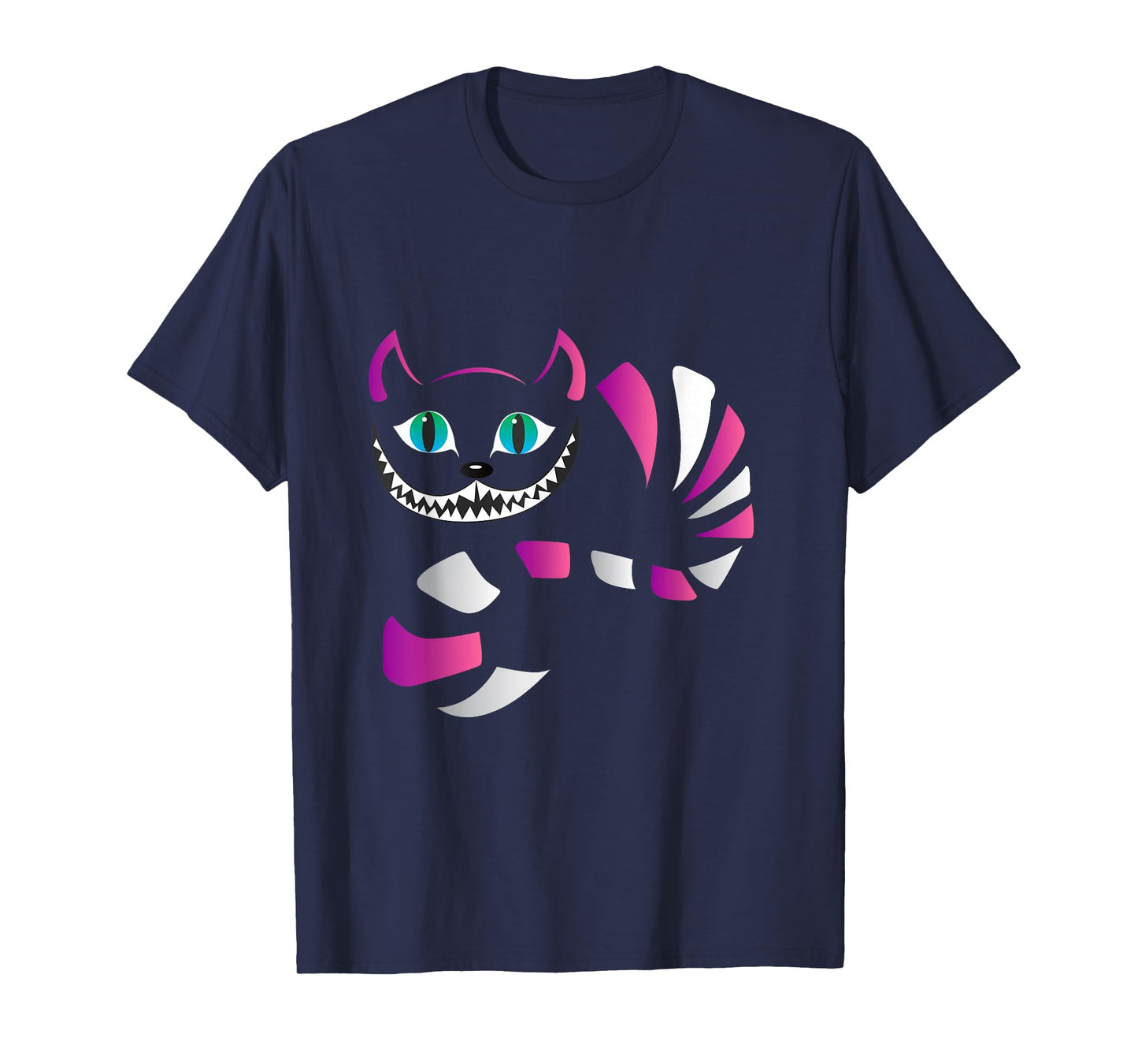 Funny Cheshire Faced cat - Funny Cats t Shirt T-Shirt