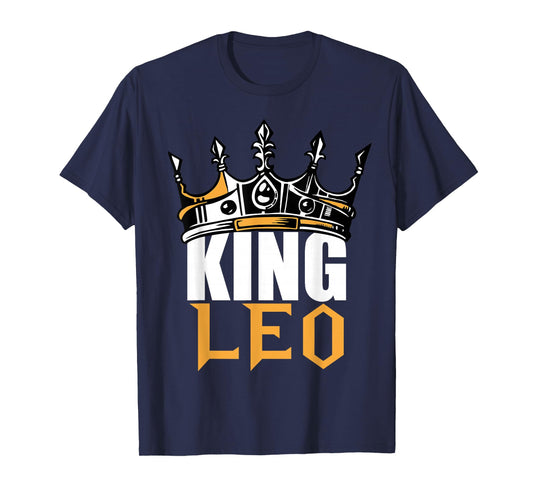 Leo Birthday Gifts - King Leo Zodiac T-Shirt T-Shirt