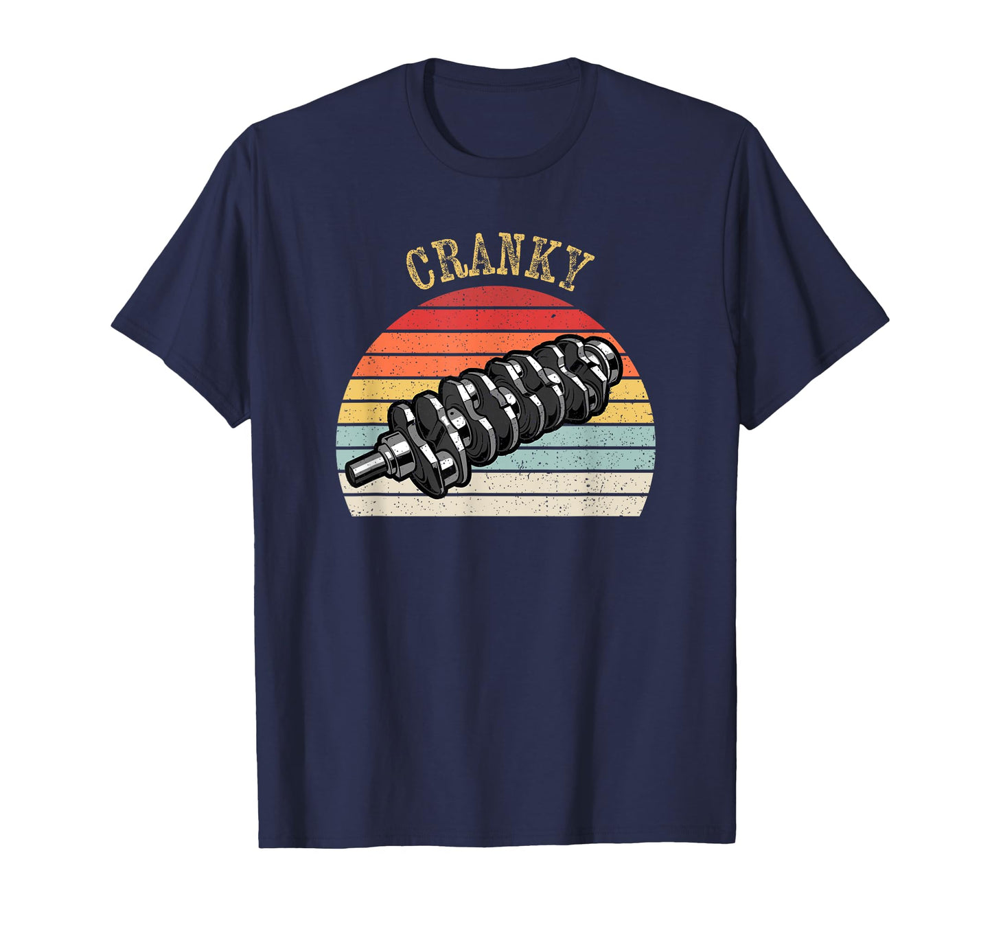 Cranky Car Engine Crankshaft Cars Mechanics Father's Day T-Shirt
