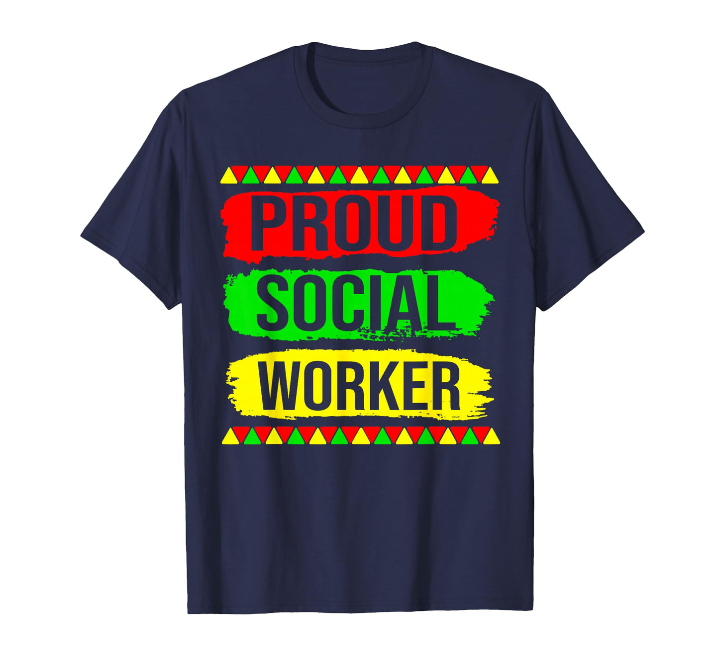 Proud Social Worker Black History Month Pride African Gifts T-Shirt