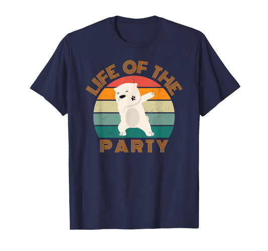 Life of the party, dabbing polar bear, birthday, Christmas T-Shirt