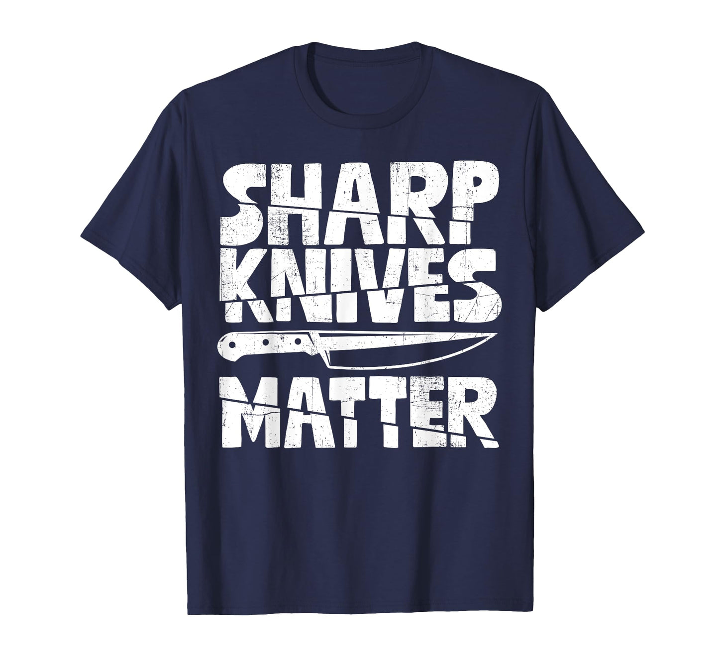 Chef Sharp Knives Matter Funny Cook Culinary Vintage T-Shirt
