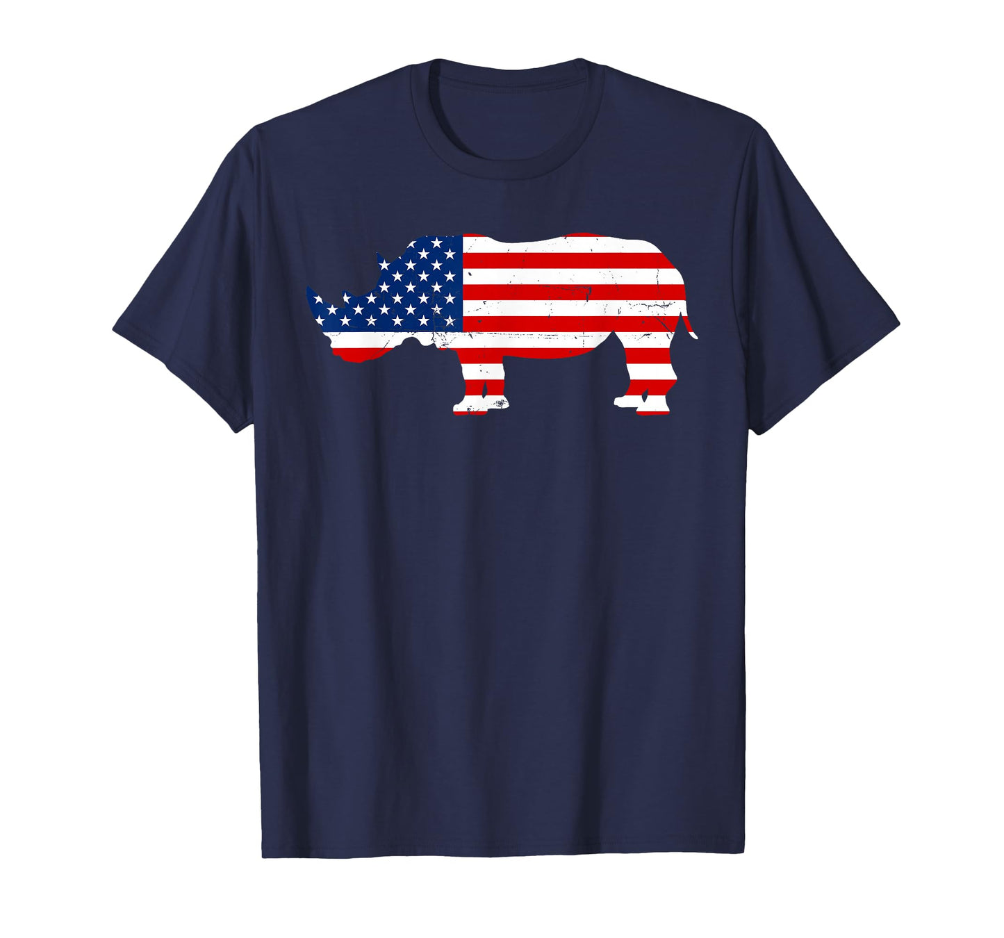 Rhino Lover Rhinoceros Horn Safari Wildlife Independence Day T-Shirt