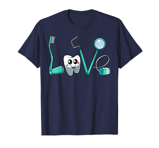 Cute Kawaii Teeth Dentist Dental Hygienist Orthodontics Gift T-Shirt