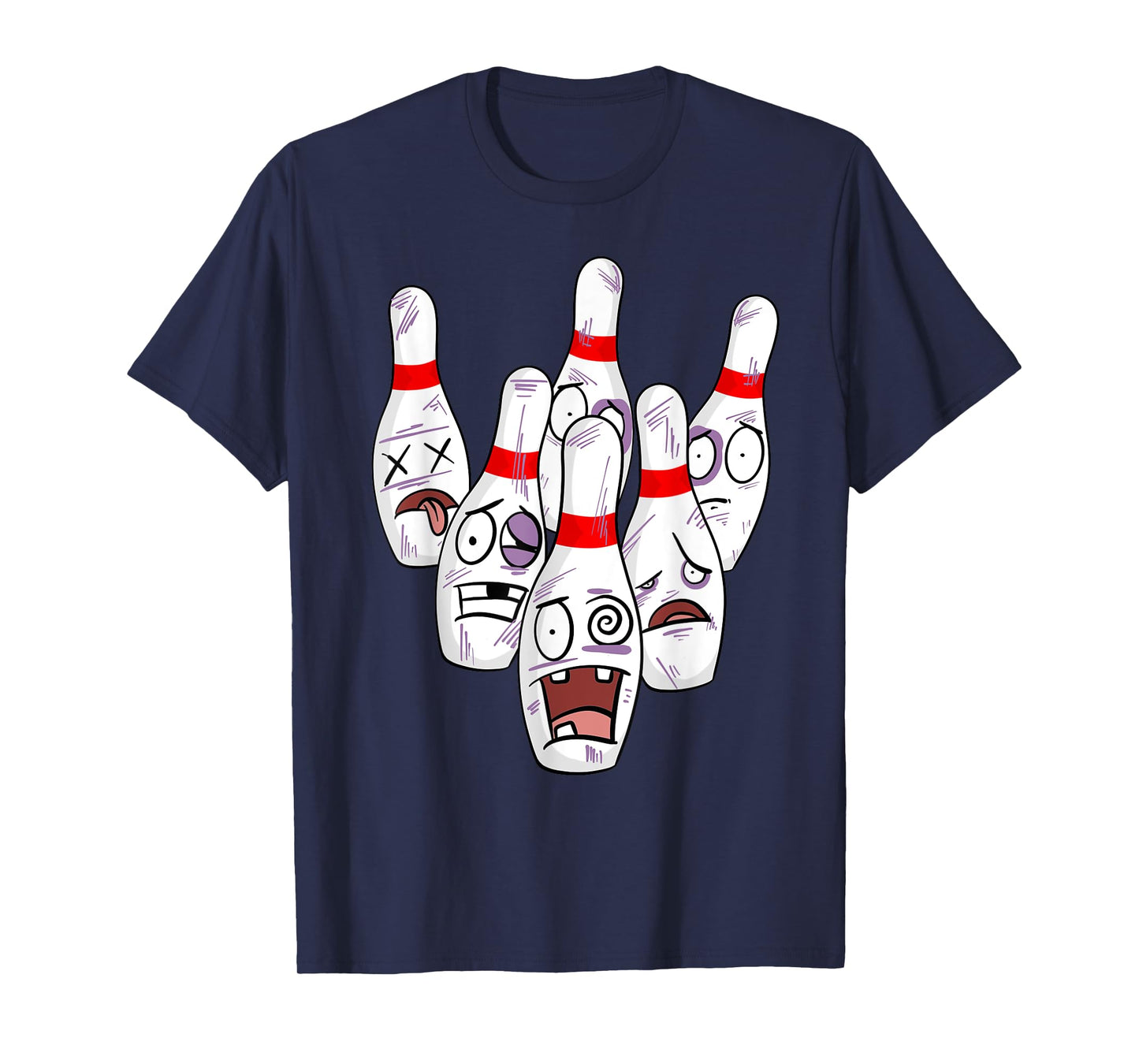 Funny Bowling Pins Novelty | Cute Bowler Gift For Men Women T-Shirt