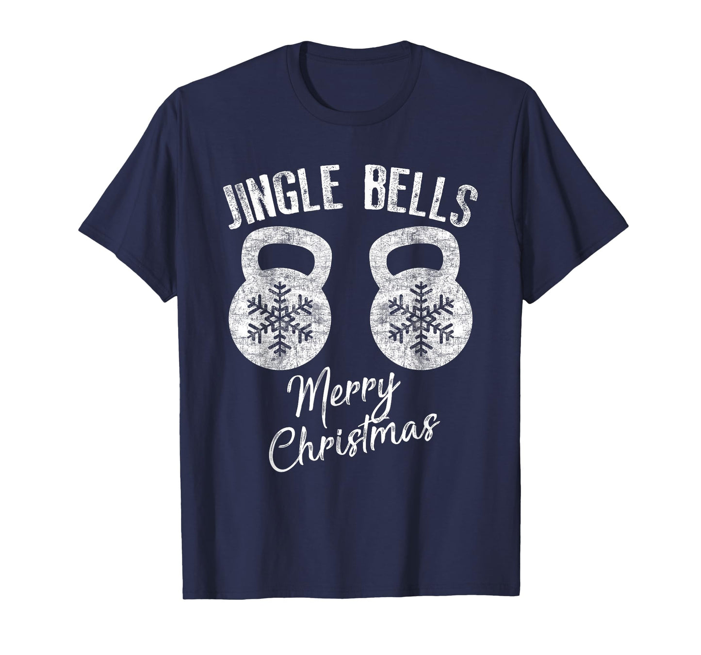 Jingle Bells Kettlebell Christmas Holiday Workout T-Shirt