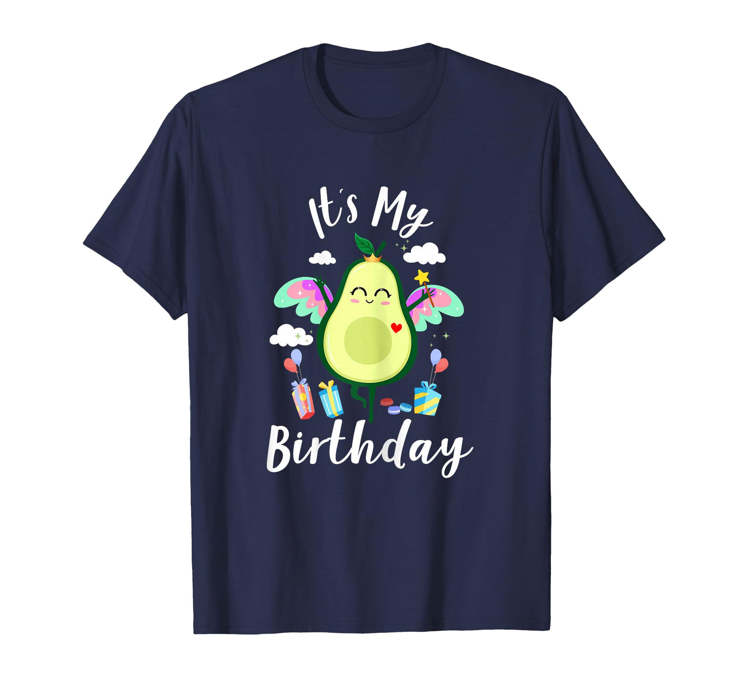 Avocado-Shirt Kids Toddler Girls Funny Cute It’s My Birthday T-Shirt