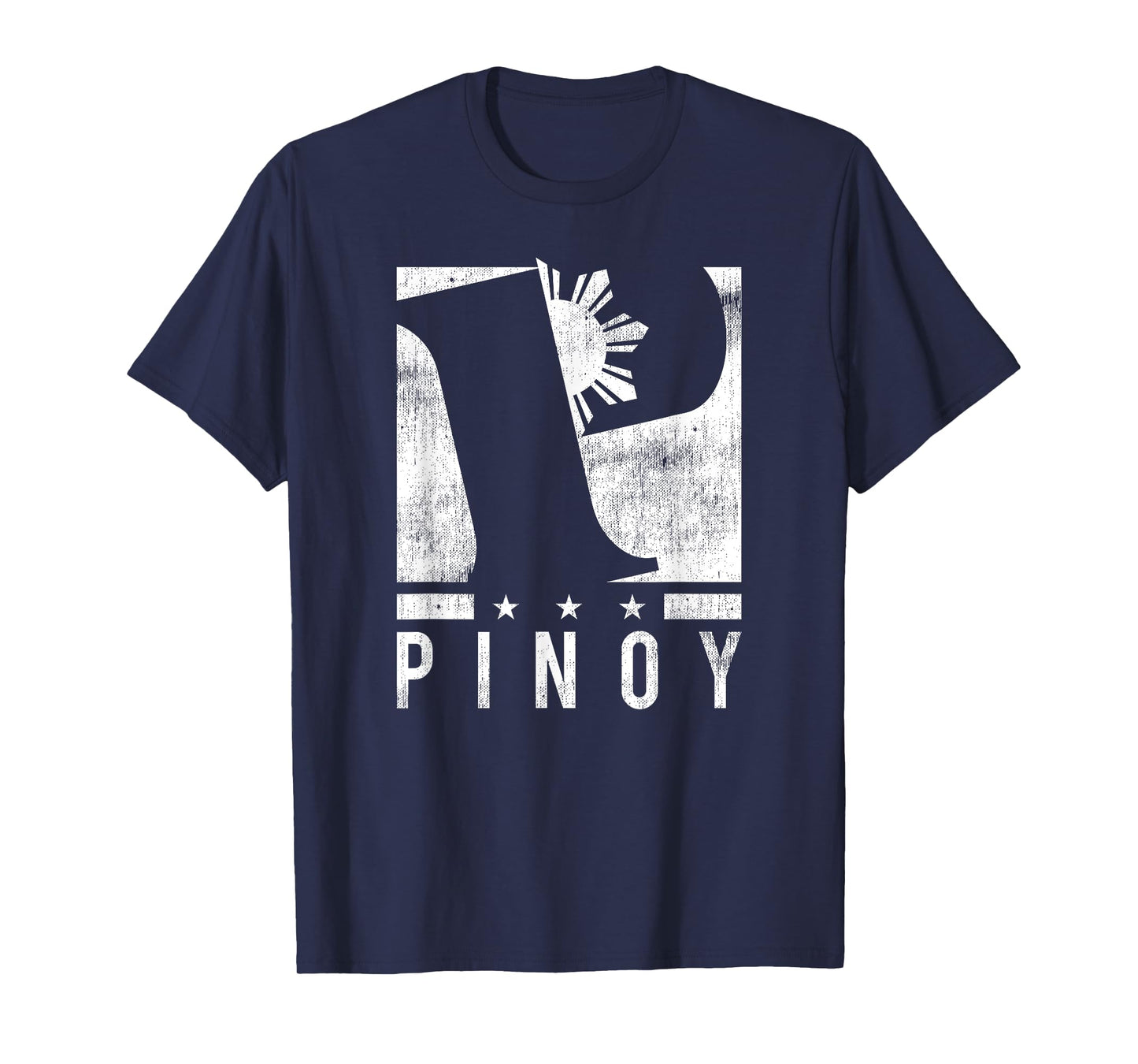 Cool Distressed Filipino P Logo T-Shirt - Pinoy P Tee T-Shirt