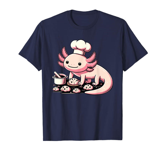Axolotl Baking Cookies Chocolate Lover Cookie Baker T-Shirt