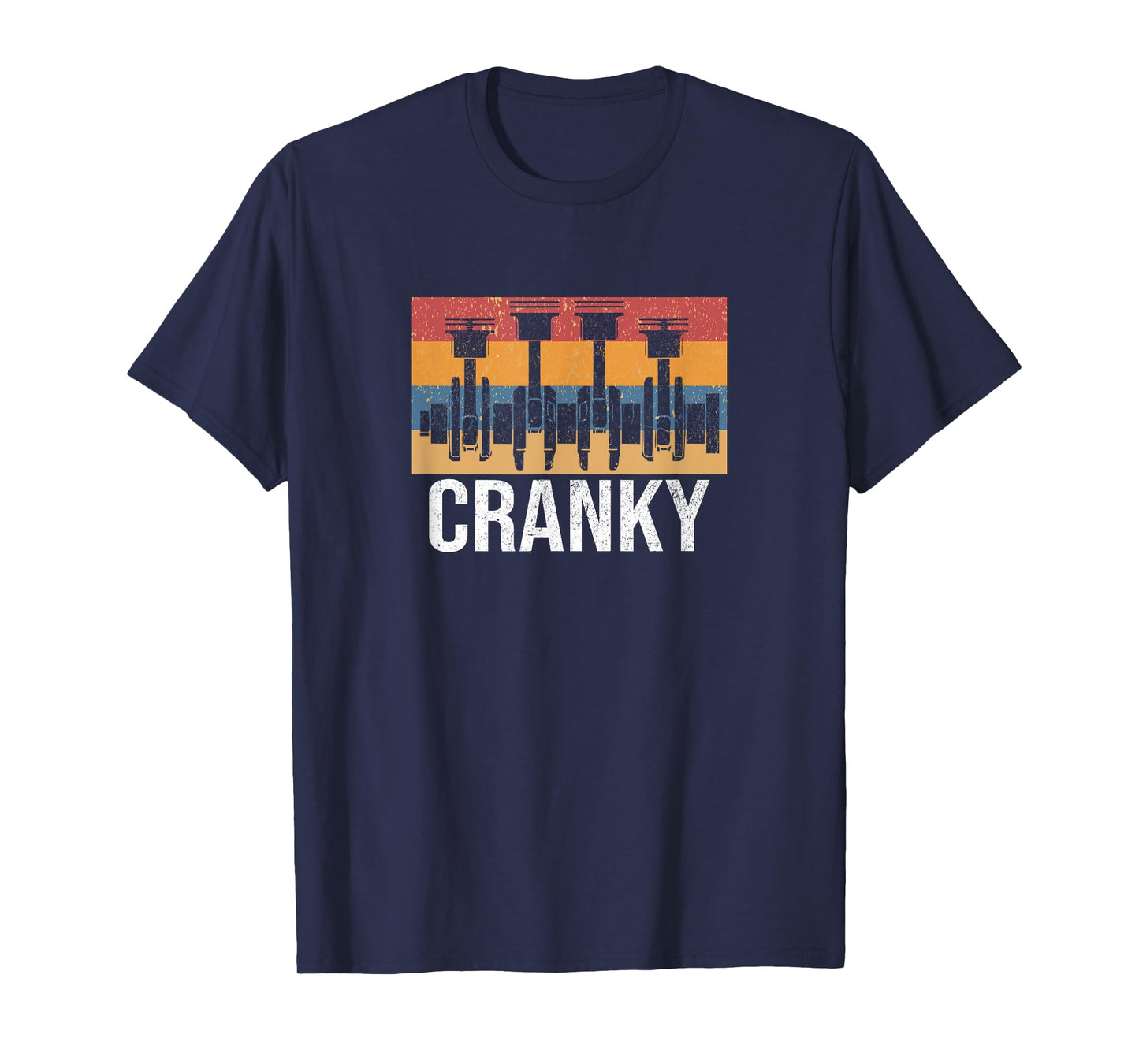 Cranky Car Engine Crankshaft Cars Lover Mechanics Father Day T-Shirt