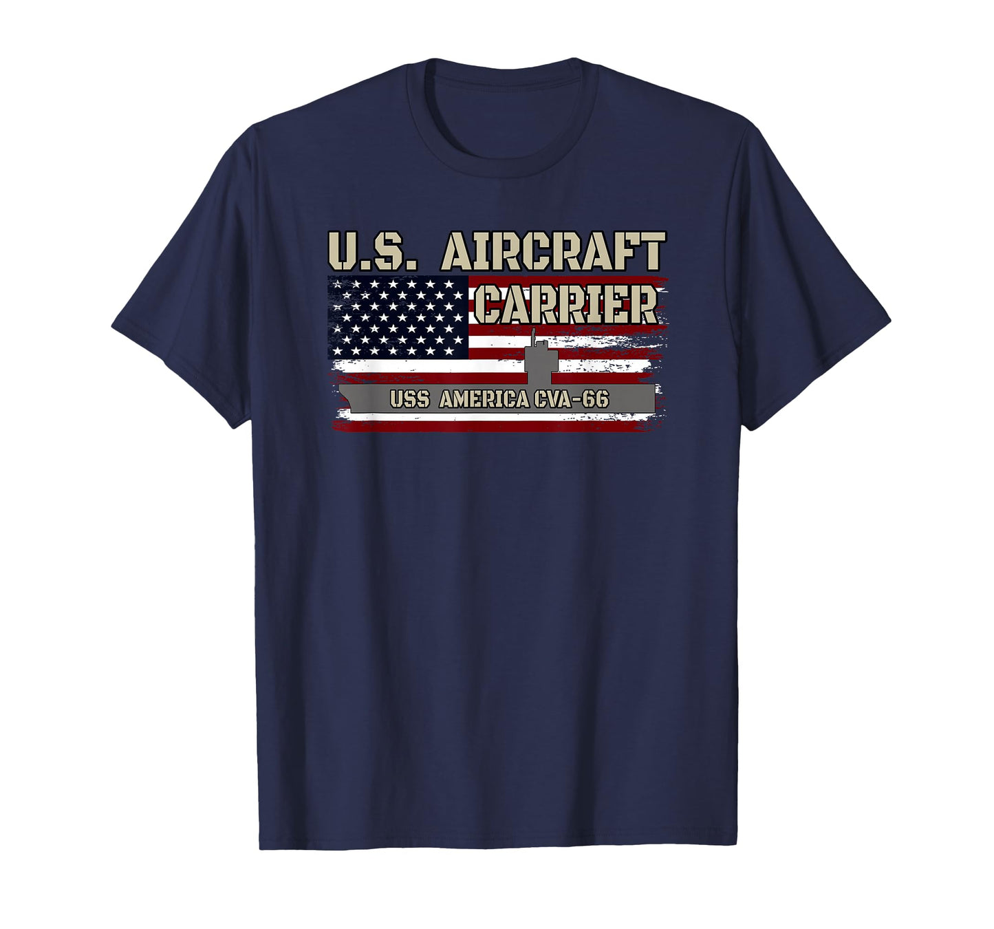 USS America CVA-66 Aircraft Carrier Veterans Day Fathers Day T-Shirt