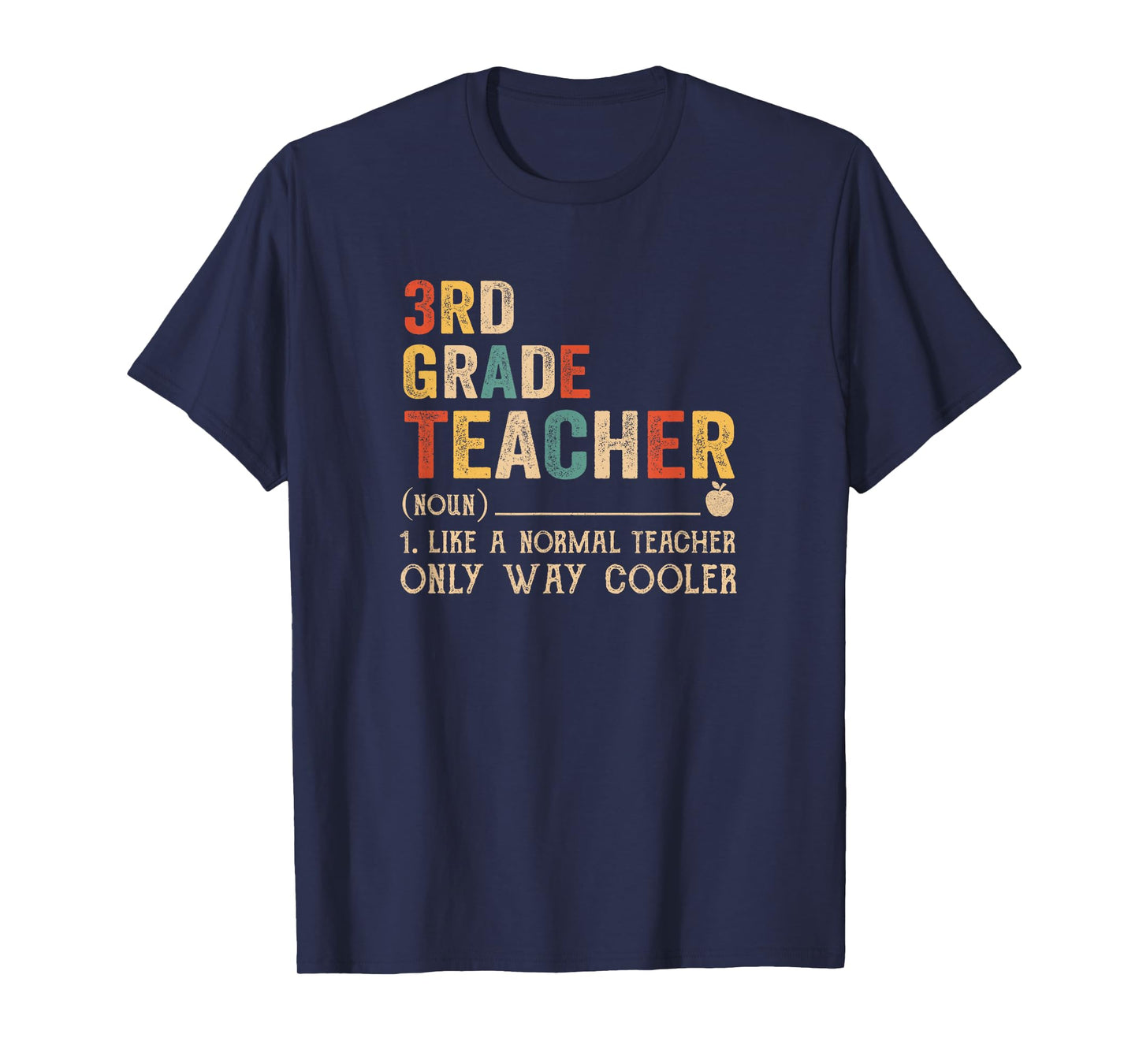 3Rd Grade Teacher Definition Funny Back To School First Day T-Shirt
