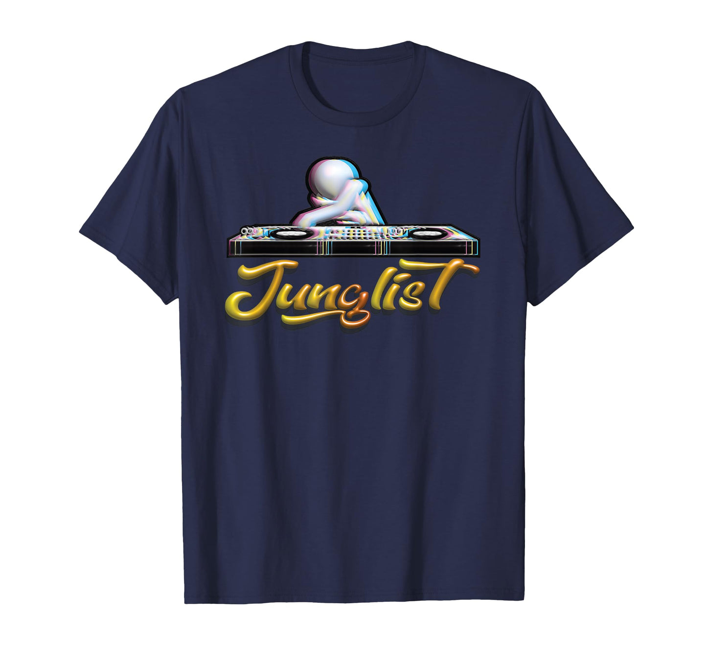 Junglist Drum and Bass vaporwave DJ T-Shirt