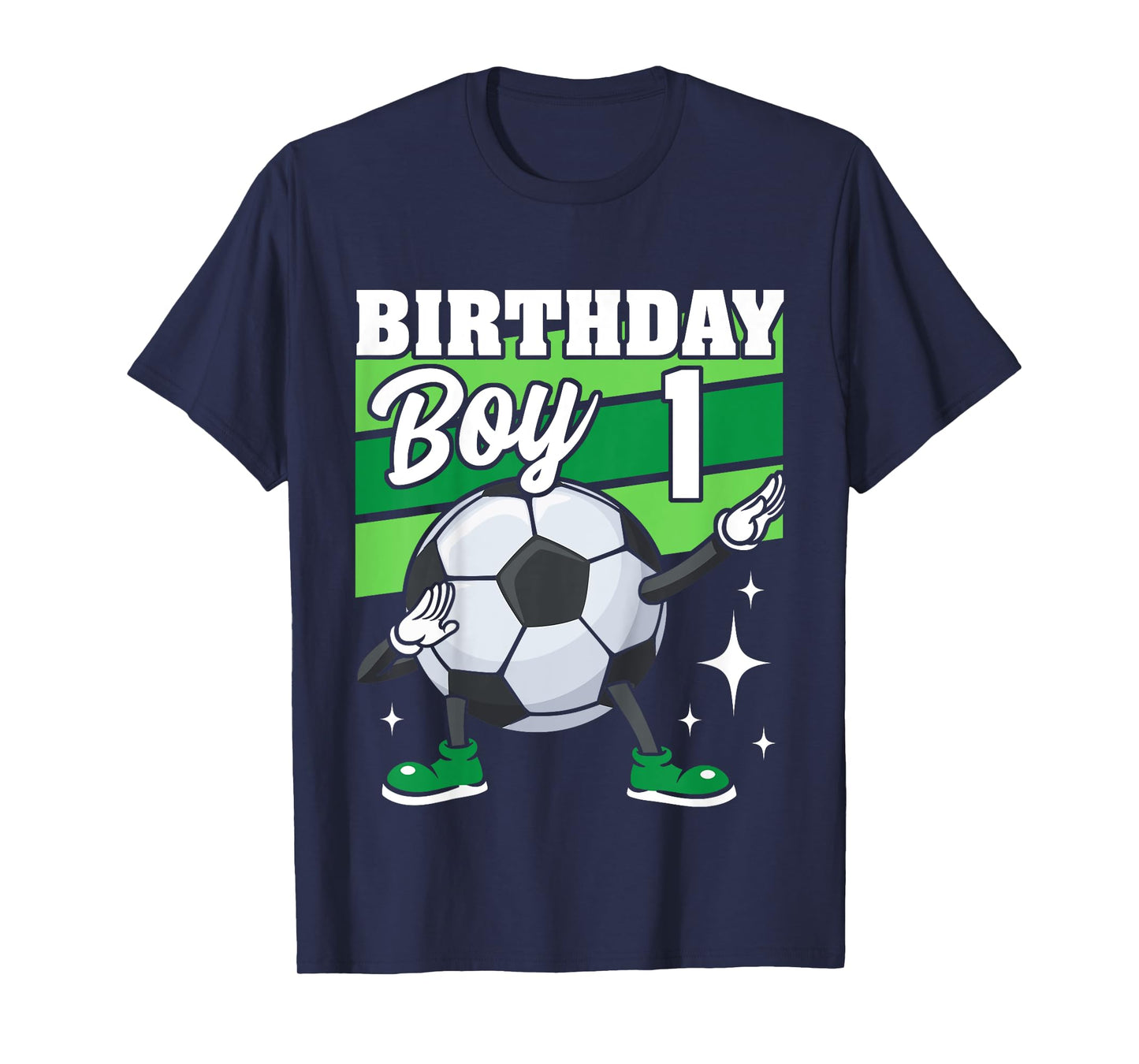 Kids Soccer Birthday Party 1 Year Old Boy 1st Birthday T-Shirt