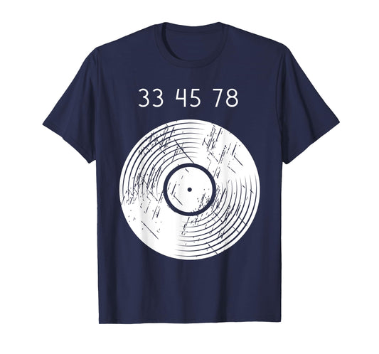 33 45 78 RPM 80s 90s Retro Vinyl Record Music T-Shirt