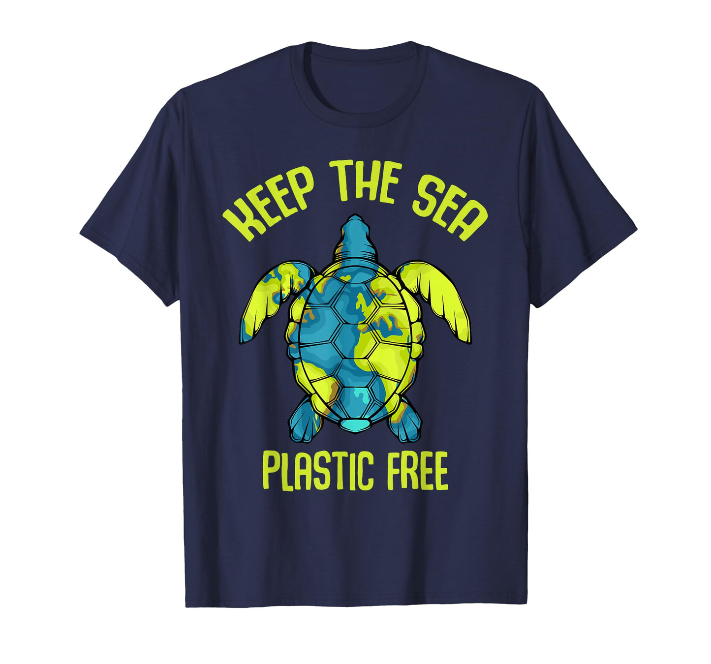 Keep The Sea Plastic Free Turtle Plastic Pollution Problem T-Shirt