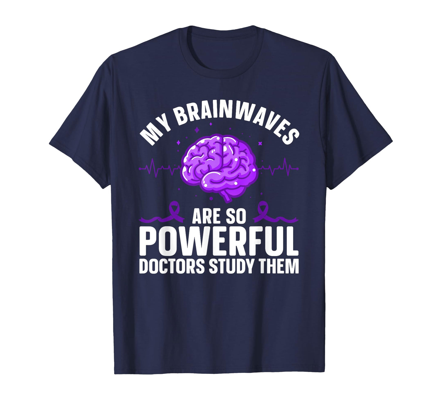Cool Epilepsy Art For Men Women Support Epilepsy Awareness T-Shirt