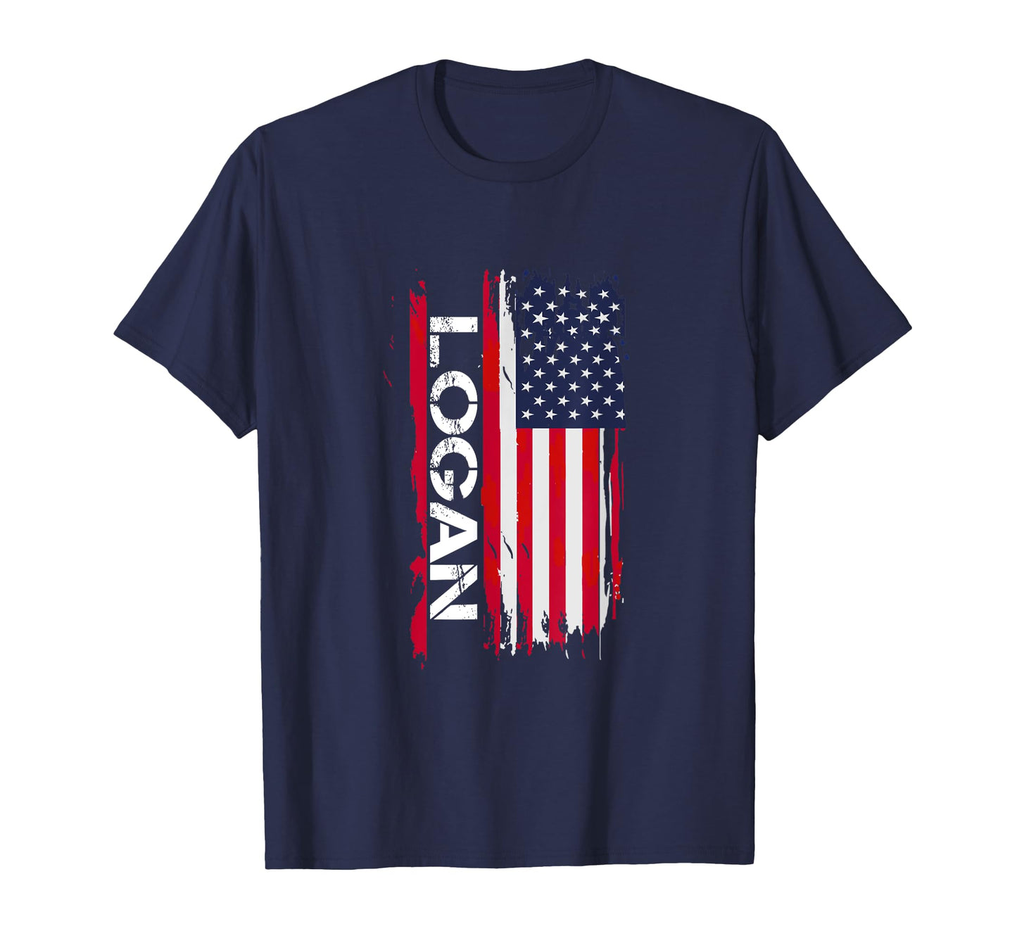 Logan City USA Shirt - Unisex-Adults T-Shirt - Black - Small - Crew Neck - Short Sleeve - Cotton 100%
