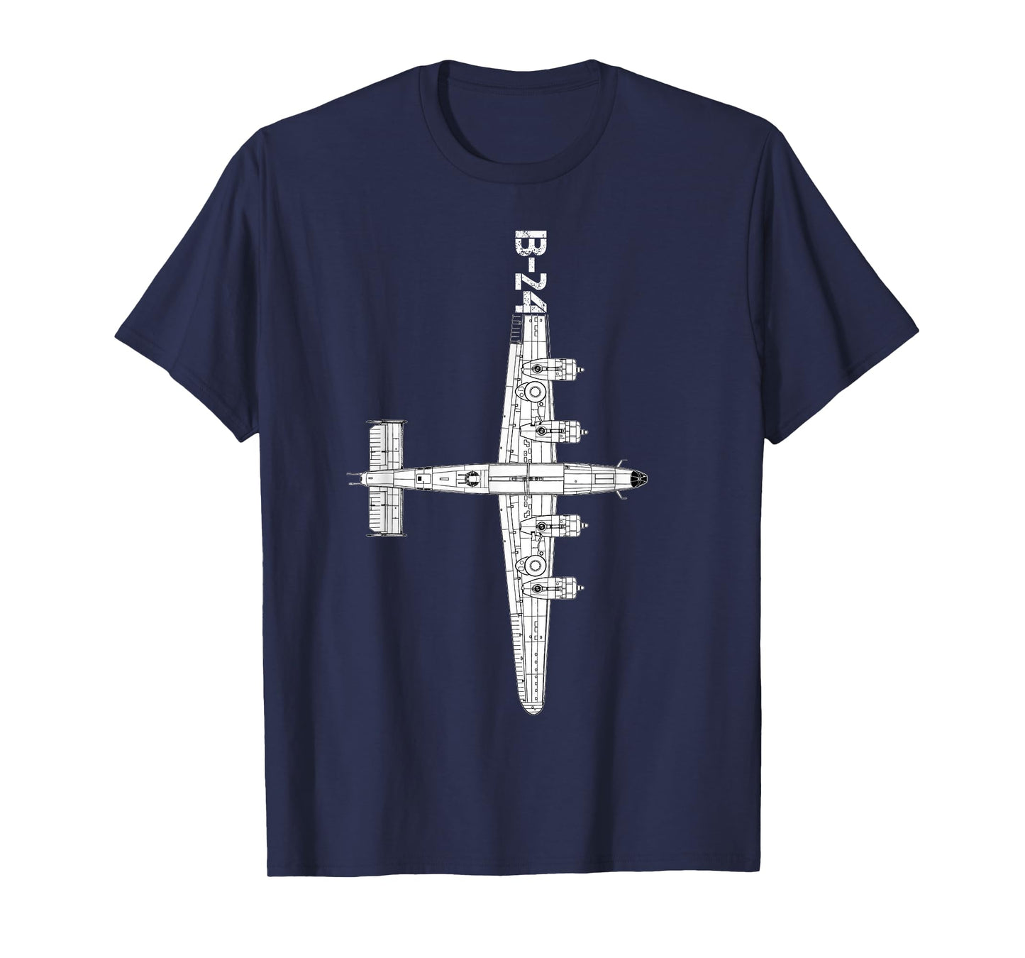 Consolidated B-24 Liberator Heavy Bomber WW2 Airplane T-Shirt