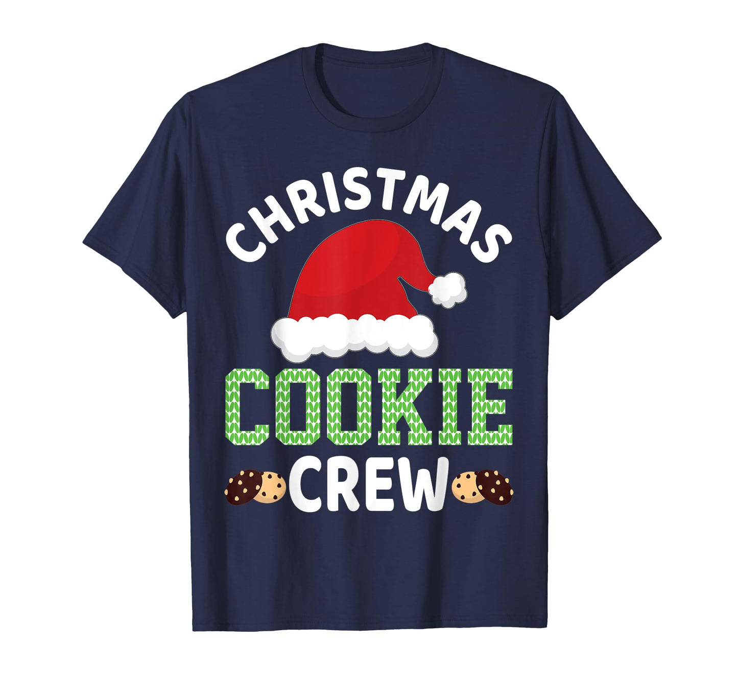 Christmas Santa Hat Gingerbread Cookie Crew Baking Team T-Shirt
