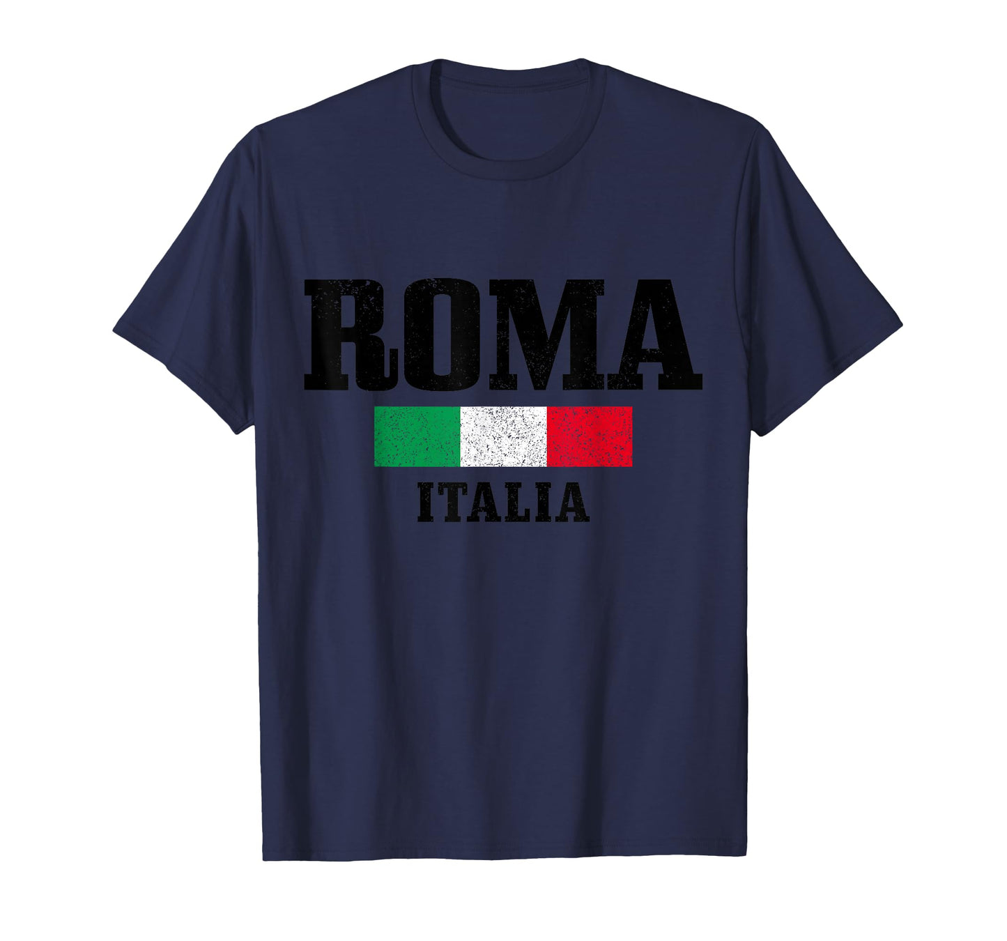 Rome Italy Roma Italia Vintage Italy Flag T-Shirt